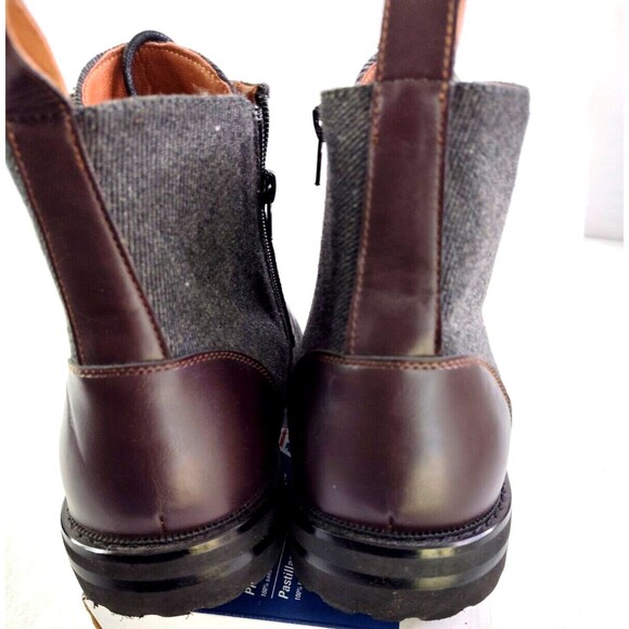 Polar Fox  Woolen Textile Lace-up Brooke Men\'s 12 Ankle Boots w Zipper Closure main image 8